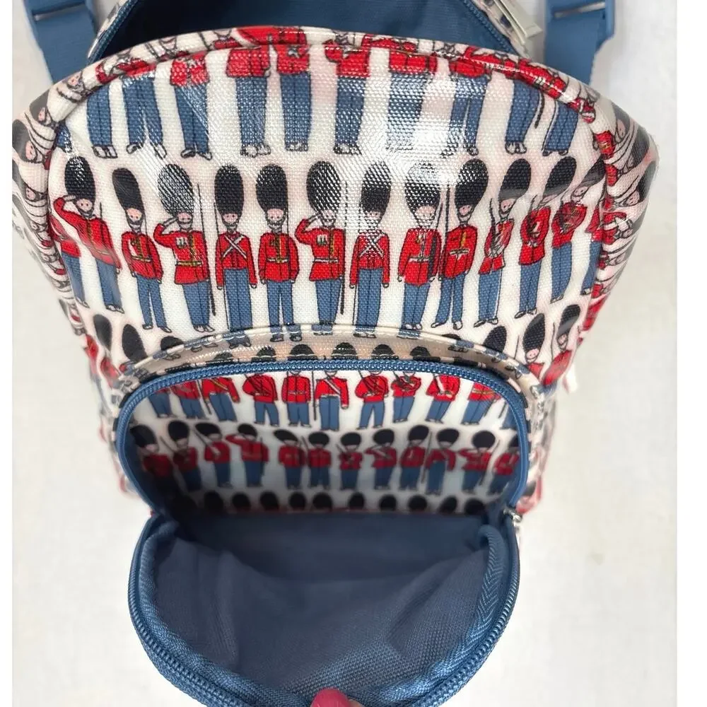 Cath Kidston Mini Vinyl Backpack London Royal Guard Soldiers Retro NWT